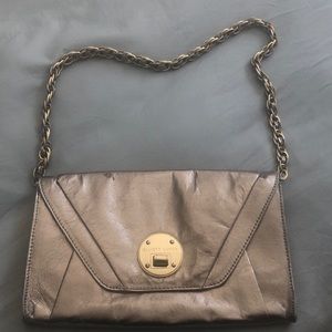 Elliot Lucca Leather And Metallic Bag